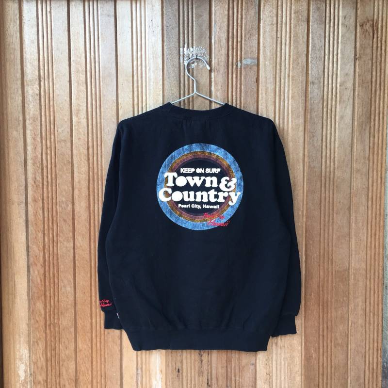 T&c Surf Design Spellout Pullover Jumper Sweatshirt Hawaiian Beach Surfwear Surfboard Style von CVichaivintage