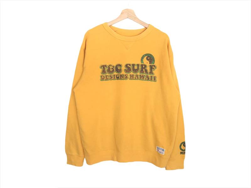 T&c Surf Design Spellout Pullover Jumper Sweatshirt Surfwear Hawaiian Beach Surfboard Surfing Style von CVichaivintage