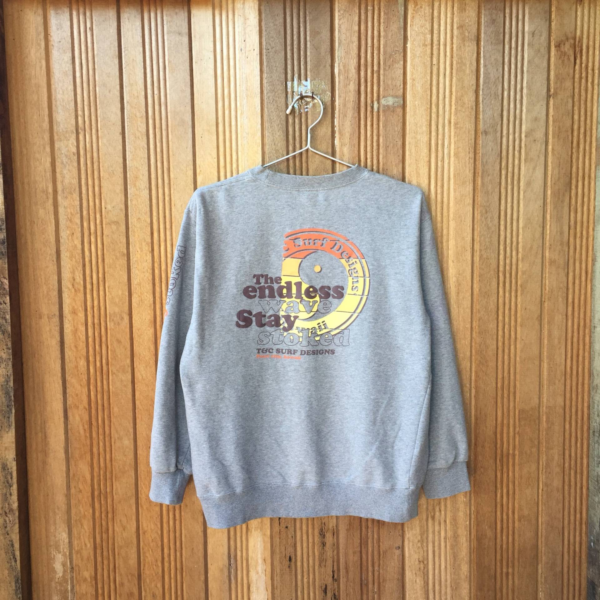 T&c Surf Design Spellout Pullover Jumper Sweatshirt von CVichaivintage