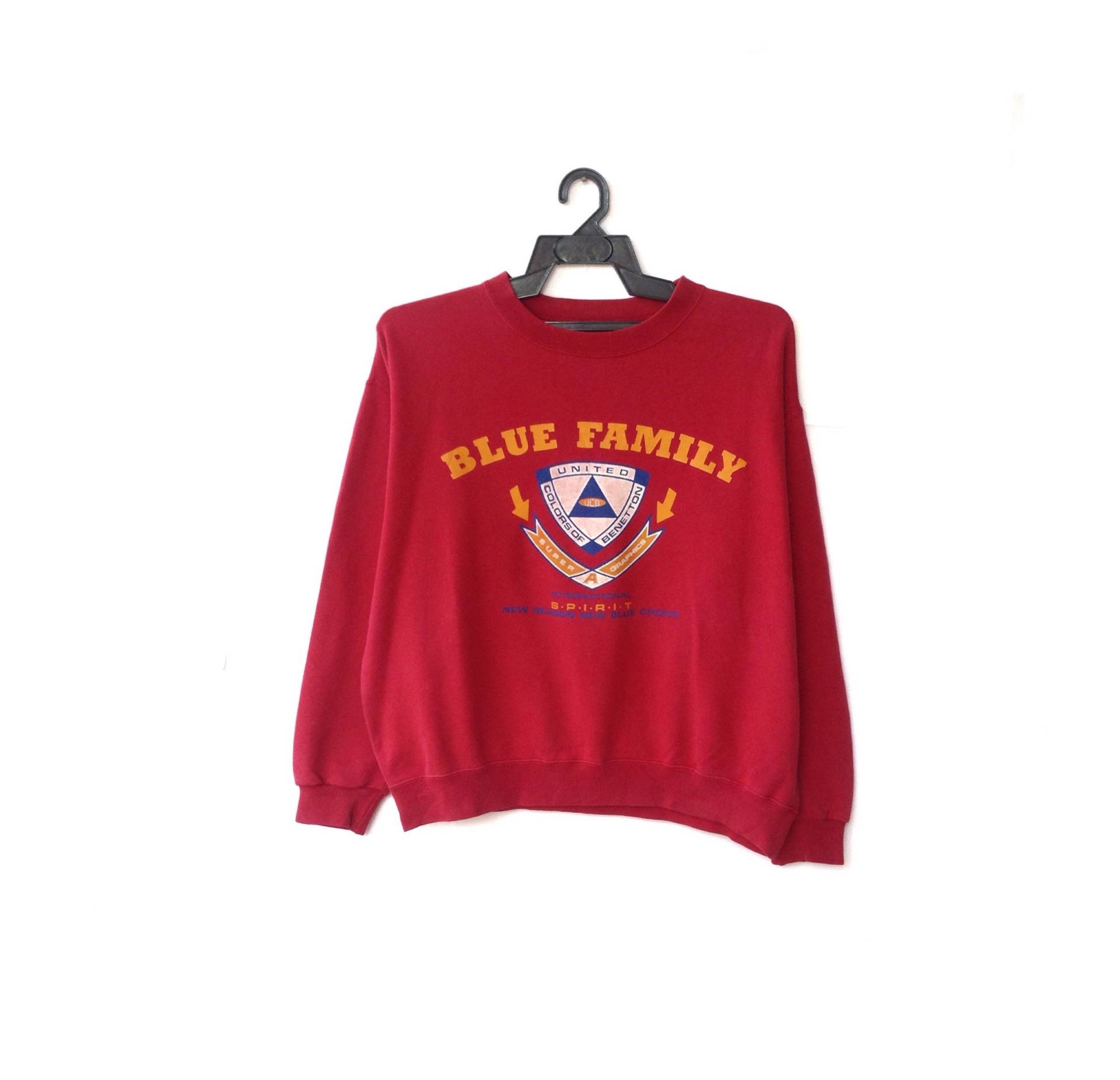 United Colors Of Benetton Spellout Pullover Sweatshirt von CVichaivintage