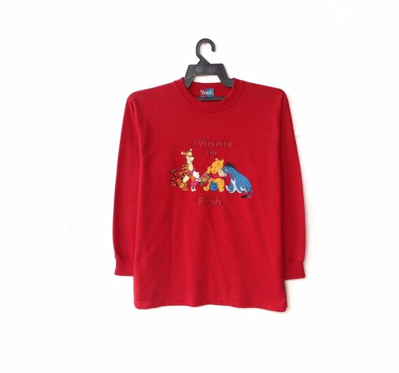Winnie Der Pooh Cartoon Sweatshirt Langarm von CVichaivintage