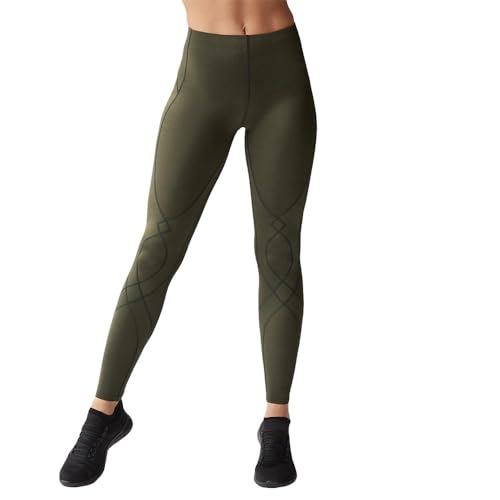 CW-X Damen Stabilyx Joint Support Compression Tight, Leggings Running and Recovery Kompressionshose, Forest Night, X-Klein von CW-X