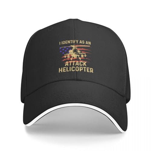 Baseballmütze Baseballkappe Kopie von Apache Angriff Hubschrauber ich identifizieren als Apache lustige Luftfahrt Hubschrauber Pilot Cap Baseball Cap Mann Hut Frauen von CWCMZDH
