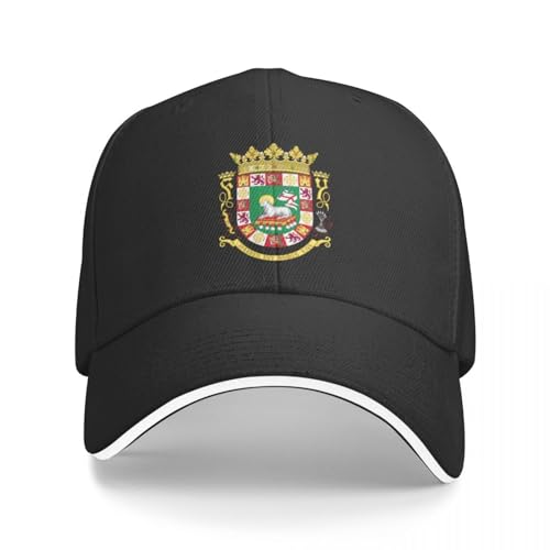 Baseballmütze Baseballkappe Puerto Rico Wappen Baseball Cap Big Size Hat Trucker Hat Wild Ball Hat Damen Cap Herren von CWCMZDH