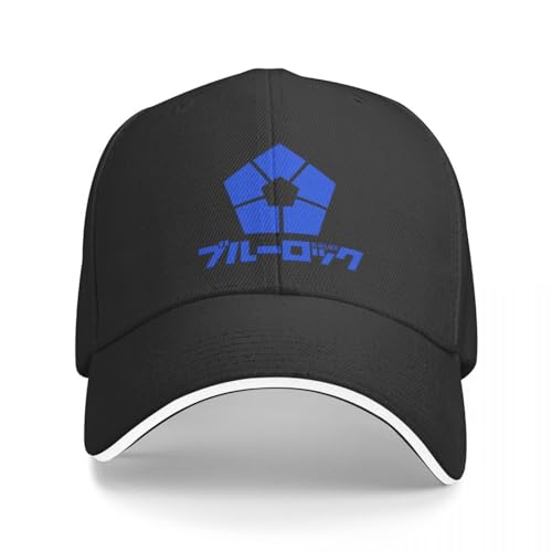 Baseballmütze Basecap Blue Lock Logo - Fußball Sport Anime Baseball Cap Fashion Beach Caps Damen Herren von CWCMZDH