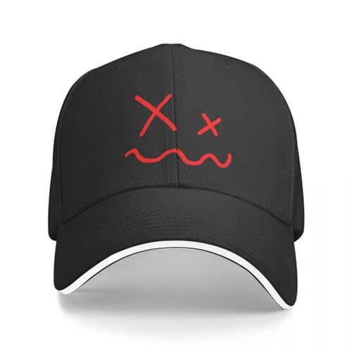 Baseballmütze Basecap Rote X-Swirl Smile Face Line Art Baseballmütze Hip Hop Cosplay Strandausflug Damenmütze Herren Baseballmütze Basecap Rote X-Swirl Smile Face Line Art Baseballmütze Hip Hop Cosplay Strandausflug Damenmütze Herren von CWCMZDH