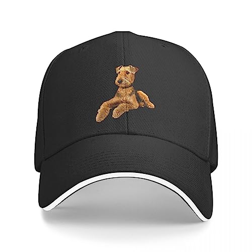 Basecap Baseballkappe Airedale Terrier Schöne Hund Baseball Cap Hut Baseball Cap Luxus Cap Big Size Hut Damen Herren von CWCMZDH