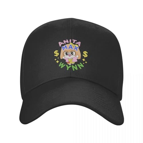 CWCMZDH Baseballmütze Baseballkappe Mode Unisex Anita Max Wynmem Baseballkappe für Erwachsene, verstellbare Papamütze, Damen und Herren, Sport-Snapback-Kappen von CWCMZDH