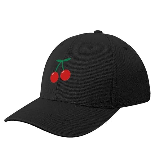CWCMZDH Baseballmütze Basecap Kirschen Baseball Kappe Sommer Hut schwarz Golf Hut Baseball Männer von CWCMZDH