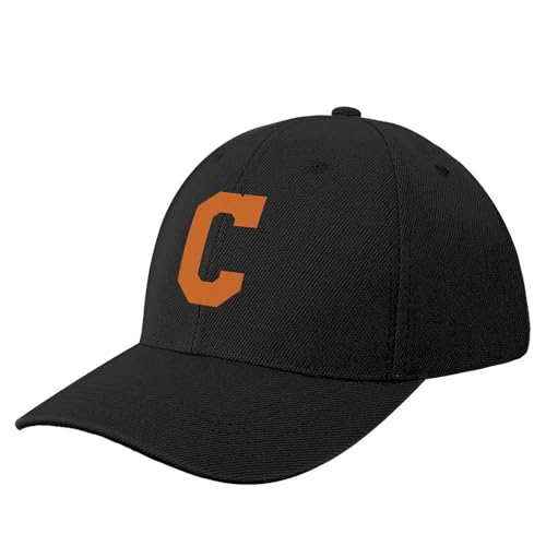 CWCMZDH Baseballmützen Baseball Kappe Alphabet Orange C Sport Buchstabe C Baseball Kappe Kapuze Bergsteigen modische Frauen Hüte Männer von CWCMZDH