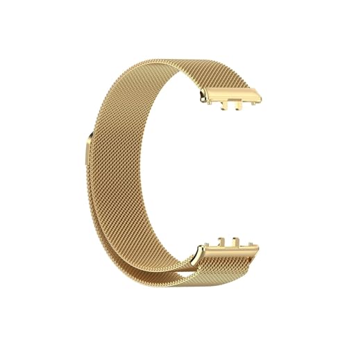 Modische Uhrenarmbänder, Armband passend for Samsung Galaxy Fit3, Ersatzarmband mit Milanaise-Schleife for Fit 3-Armband (Gold) von CWCWC