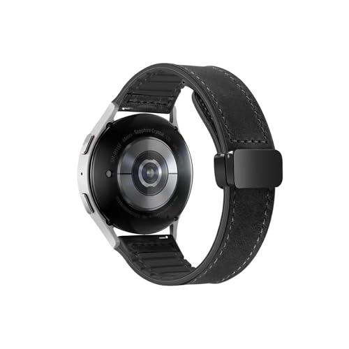 Modische Uhrenarmbänder, Leder-Silikonarmband passend for Huawei Watch GT 5 4 46 mm 41 mm, Armband passend for Huawei GT5 GT4 GT3 Pro GT2 20 mm 22 mm Armband (Schwarz, for GT 3 Pro 46 mm) von CWCWC