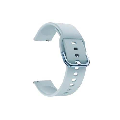 Modische Uhrenarmbänder, passend for Huawei Watch GT2 42 mm, Silikonband, Regenbogen-Ersatzarmbänder, Armband passend for Amazfit GTS 2 Mini Bip SU Pop Uhrenarmband(Little blue) von CWCWC