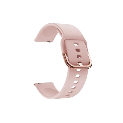 Modische Uhrenarmbänder, passend for Huawei Watch GT2 42 mm, Silikonband, Regenbogen-Ersatzarmbänder, Armband passend for Amazfit GTS 2 Mini Bip SU Pop Uhrenarmband(Pink) von CWCWC