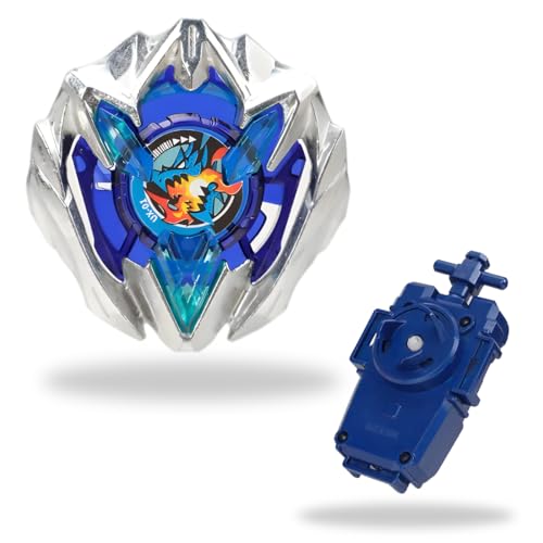 CWED 2 Stück Kreiselspielzeug,Bey,blade Burst,Battling Tops Brust,Kinderspielzeug,Kampfkreisel Spinning Tops mit Starter und Griff, Geburtstag Kinder Spielzeug（Blau） von CWED
