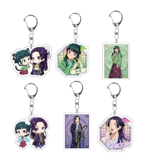 CWED 6 Stück Die Tagebücher Der Apothekerin Anime Figur Anhänger Rucksack Schlüssel Zubehör Kinder Teenager Geschenk, Die Tagebücher Der Apothekerin Peripherie Schlüsselanhänger CWED 6 Stück Die Tagebücher Der Apothekerin Anime Figur Anhänger Rucksack Schlüssel Zubehör Kinder Teenager Geschenk, Die Tagebücher Der Apothekerin Peripherie Schlüsselanhänger von CWED