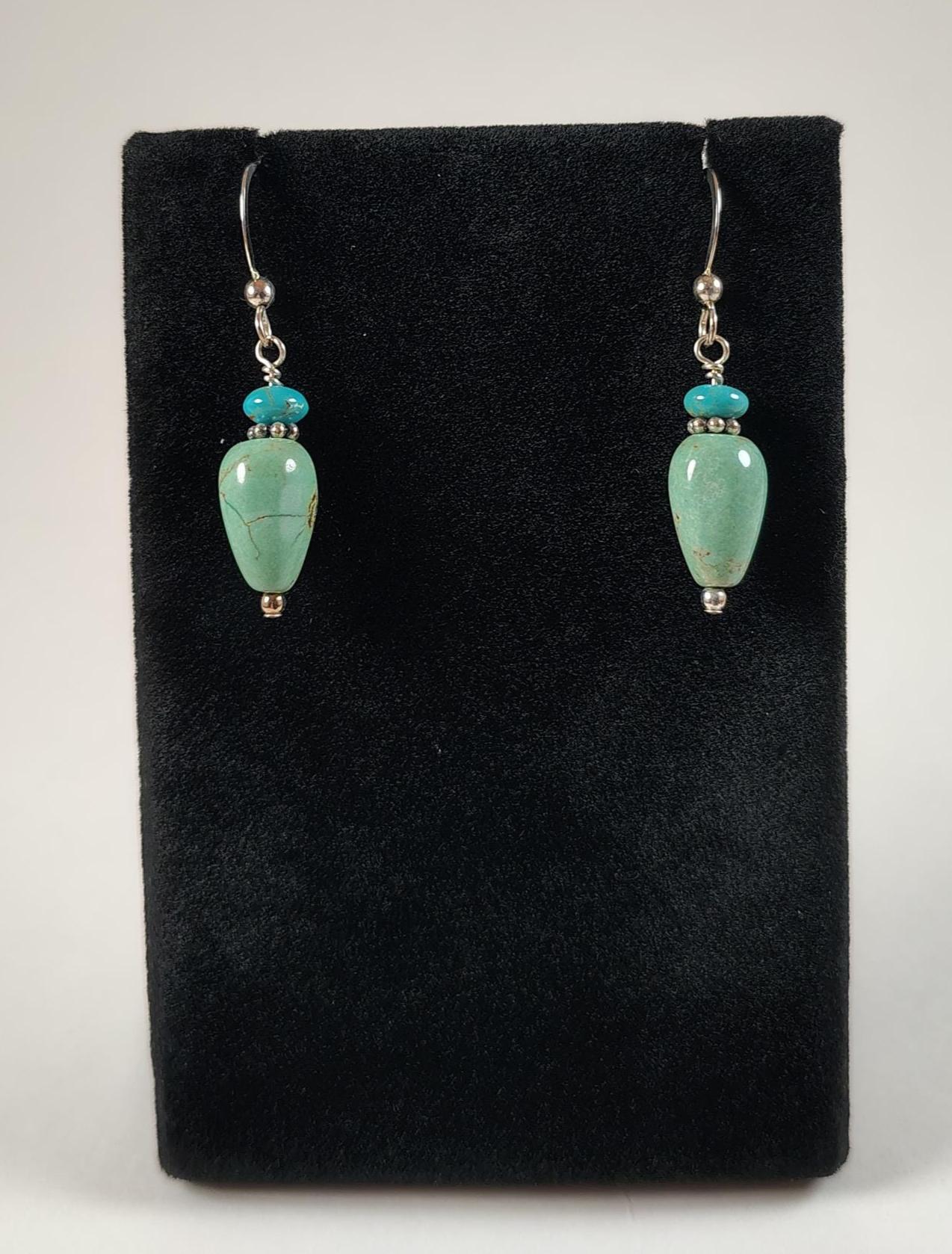 Blau Und Grün Türkis Sterling Silber Ohrringe Handgemacht Von Chris Hay Blau Und Grün Türkis Sterling Silber Ohrringe Handgemacht Von Chris Hay von CWHStoneworks
