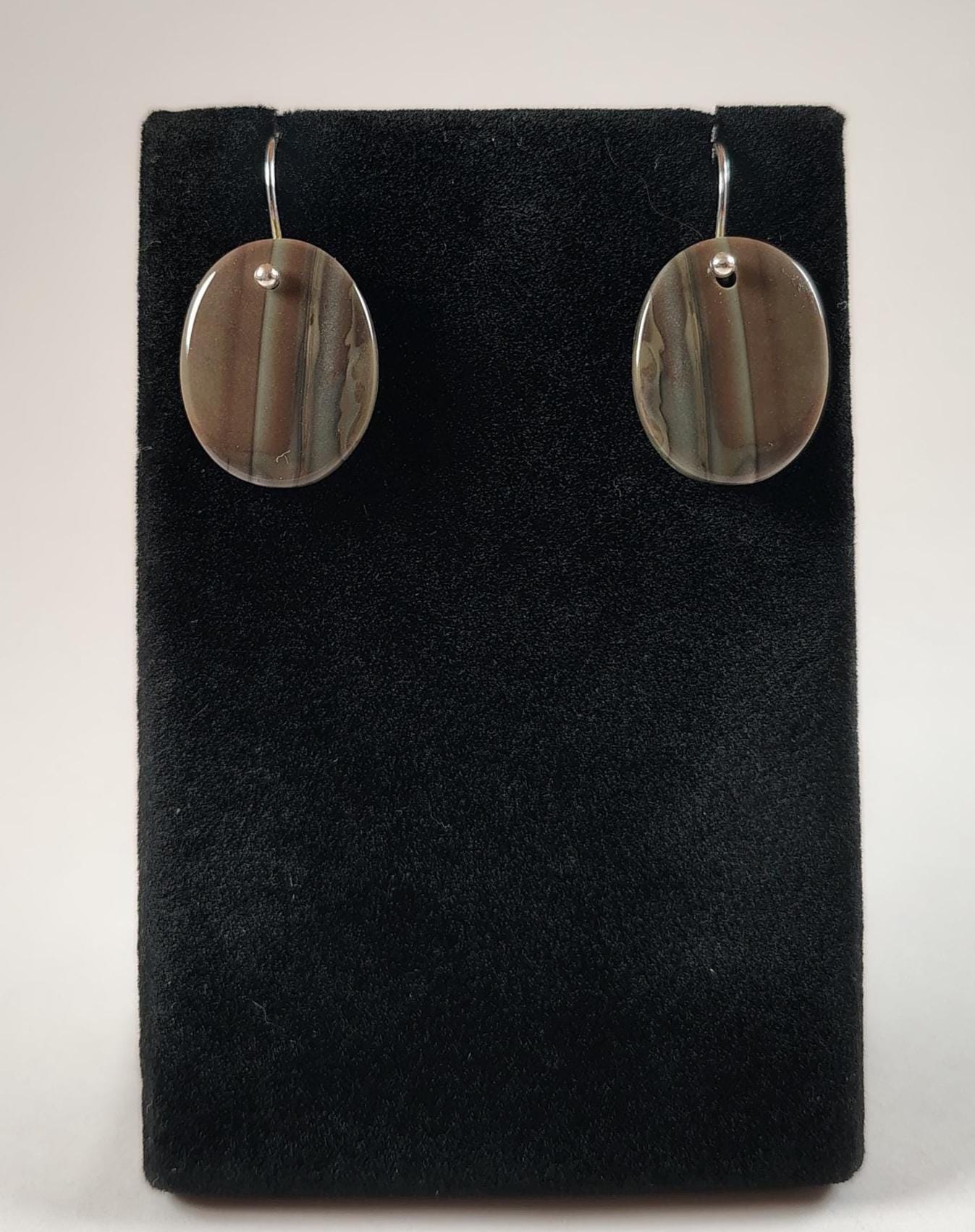 Braun/Blaue Quarzite Ohrringe Handgemacht Von Chris Hay Braun/Blaue Quarzite Ohrringe Handgemacht Von Chris Hay von CWHStoneworks