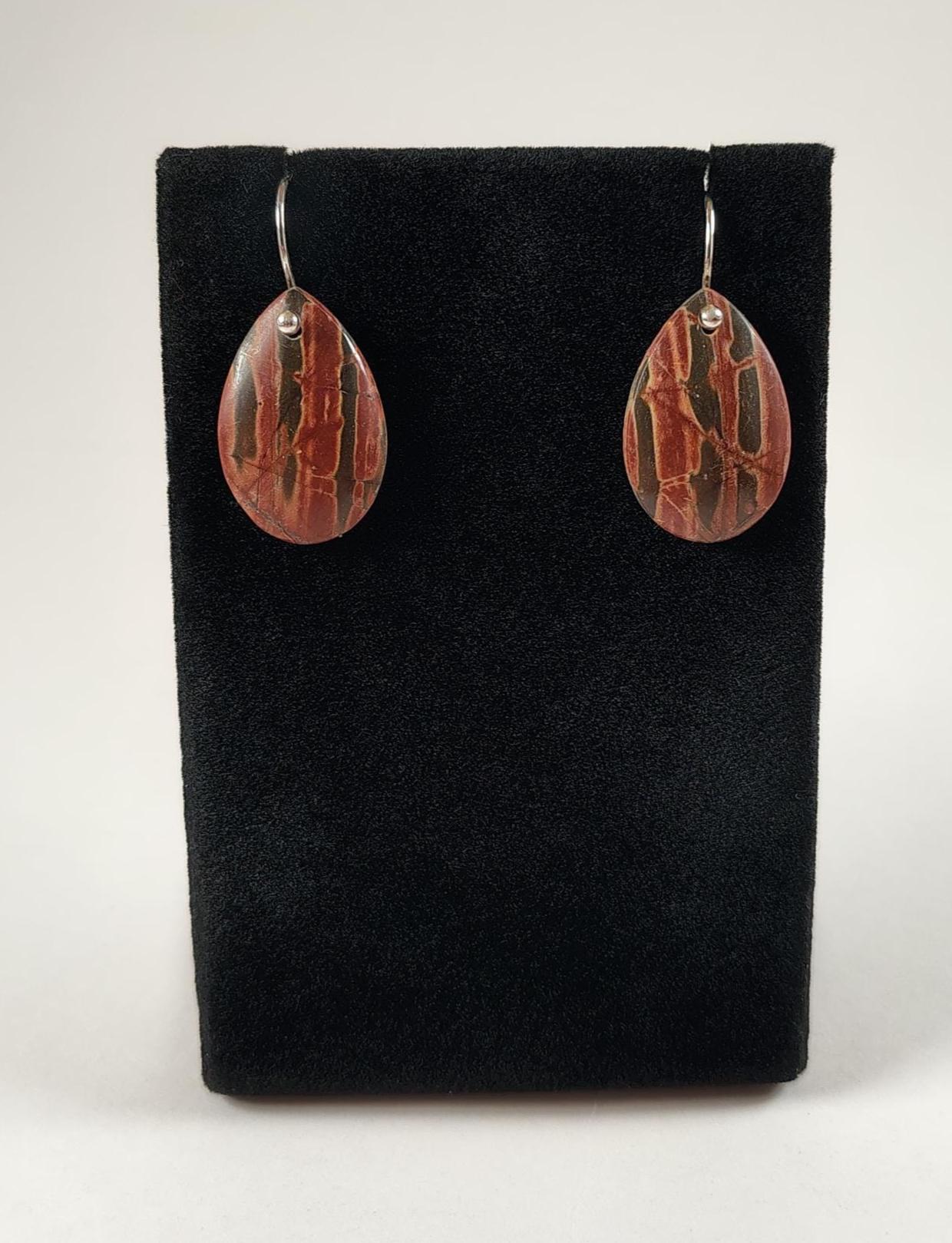 Picasso Jaspis Und Sterling Silber Ohrringe Handgemacht Von Chris Hay Picasso Jaspis Und Sterling Silber Ohrringe Handgemacht Von Chris Hay von CWHStoneworks