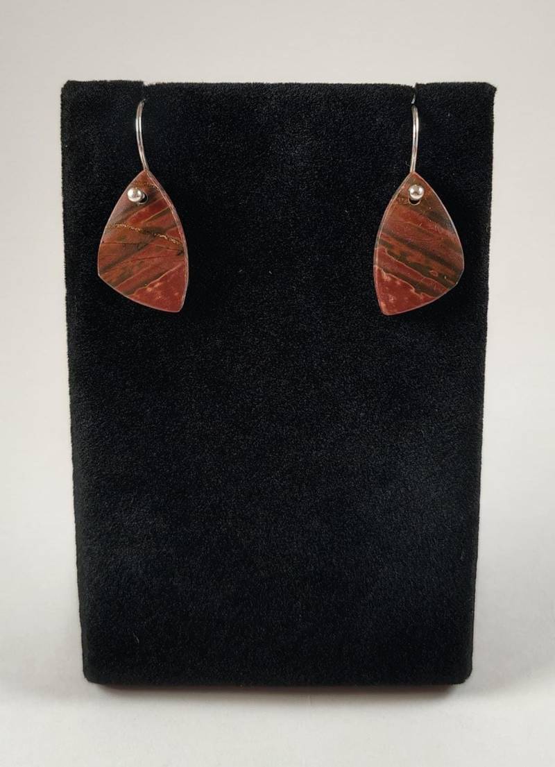 Picasso Jaspis Und Sterling Silber Ohrringe Handgemacht Von Chris Hay Picasso Jaspis Und Sterling Silber Ohrringe Handgemacht Von Chris Hay von CWHStoneworks