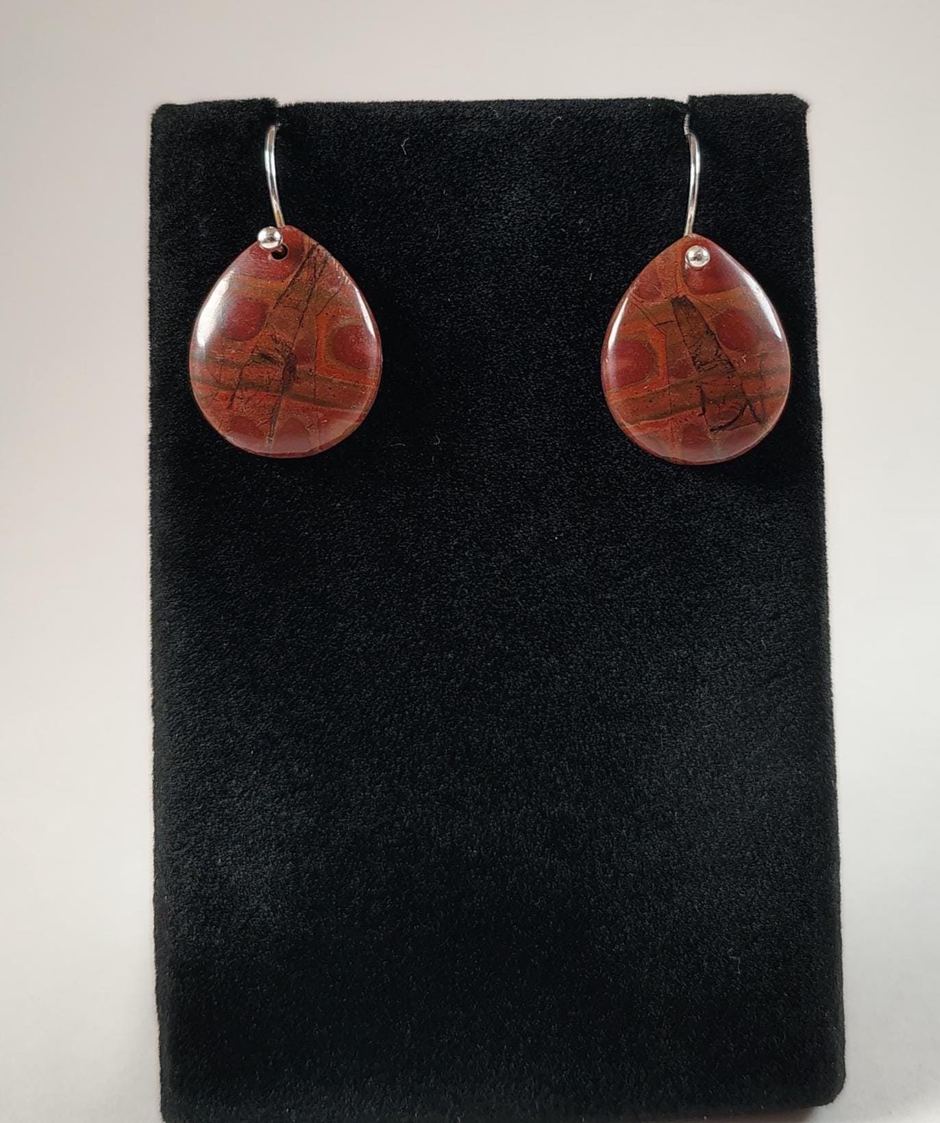 Picasso Jaspis Und Sterling Silber Ohrringe Handgemacht Von Chris Hay Picasso Jaspis Und Sterling Silber Ohrringe Handgemacht Von Chris Hay von CWHStoneworks