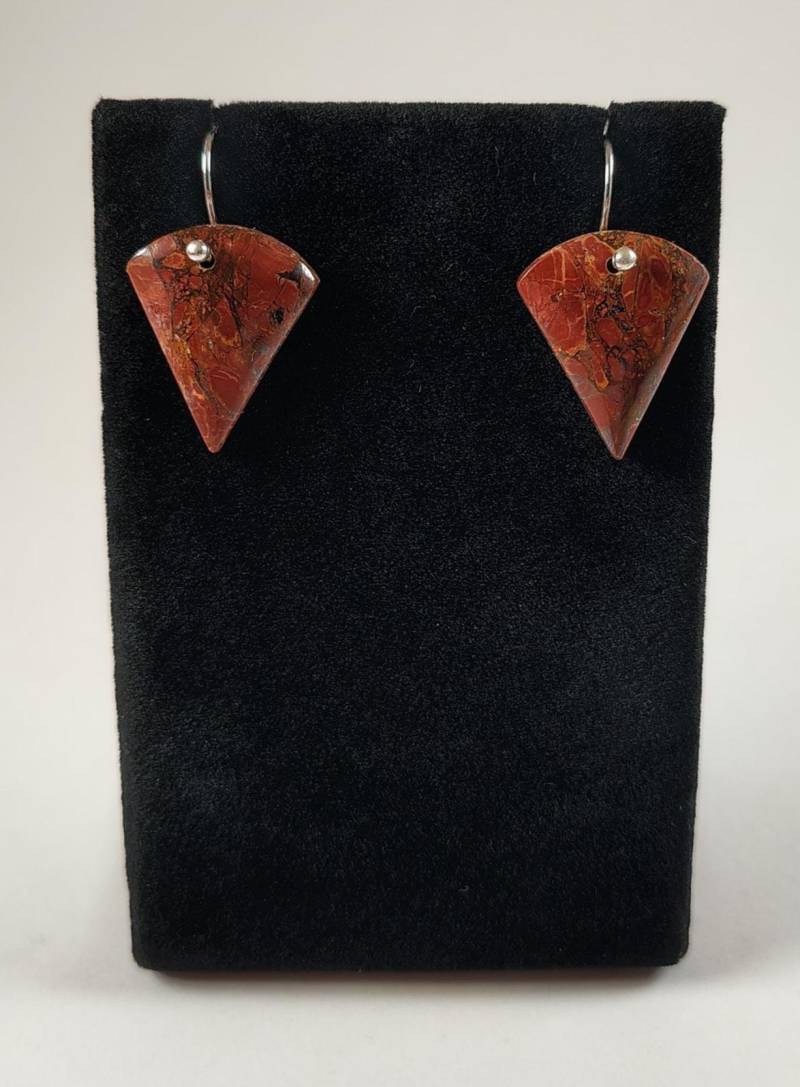 Picasso Jaspis Und Sterling Silber Ohrringe Handgemacht Von Chris Hay Picasso Jaspis Und Sterling Silber Ohrringe Handgemacht Von Chris Hay von CWHStoneworks