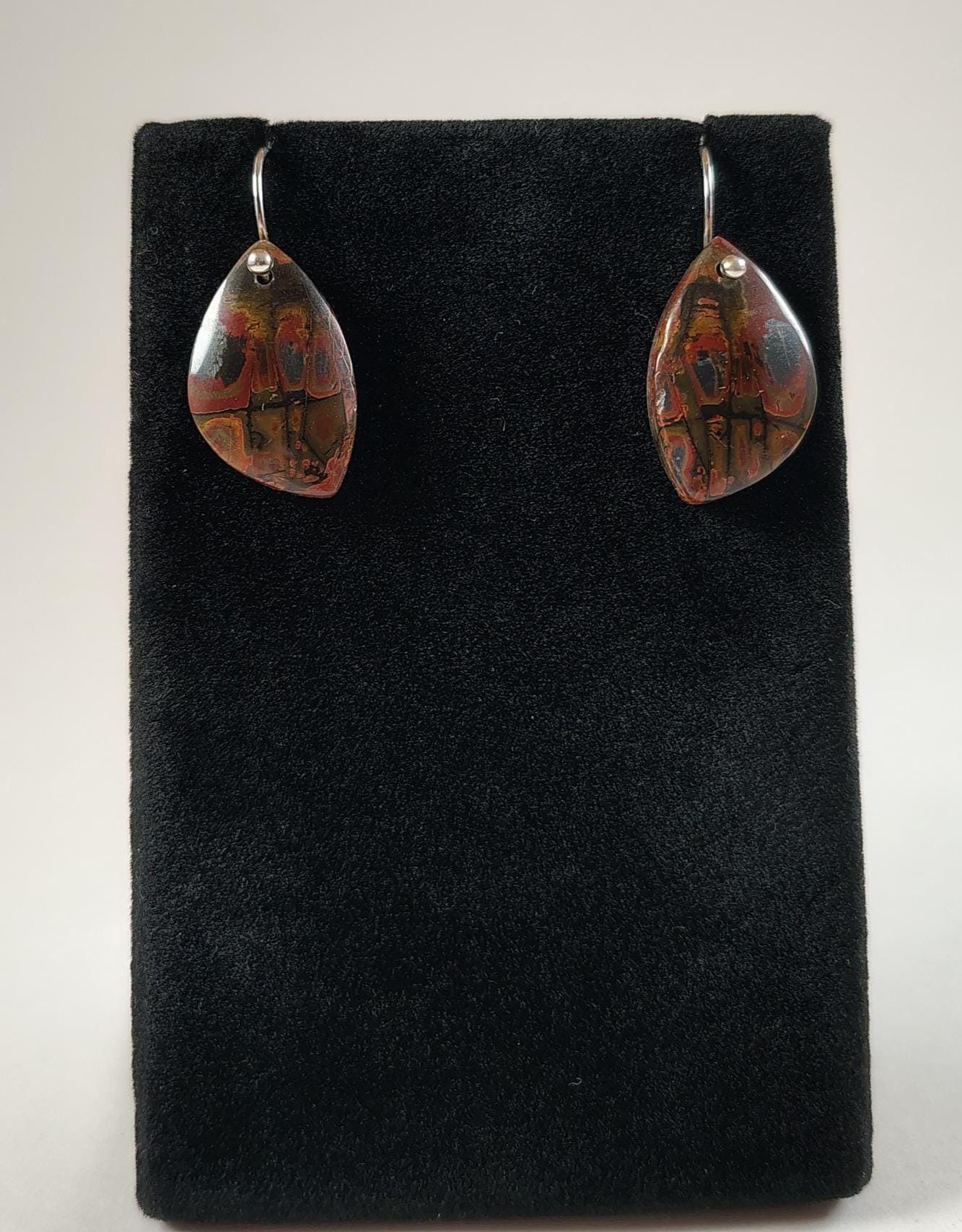 Picasso Jaspis Und Sterling Silber Ohrringe Handgemacht Von Chris Hay Picasso Jaspis Und Sterling Silber Ohrringe Handgemacht Von Chris Hay von CWHStoneworks