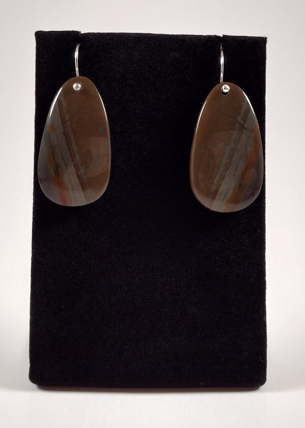 Rhyolith Und Sterling Silber Ohrringe Handgefertigt Von Chris Hay Rhyolith Und Sterling Silber Ohrringe Handgefertigt Von Chris Hay von CWHStoneworks