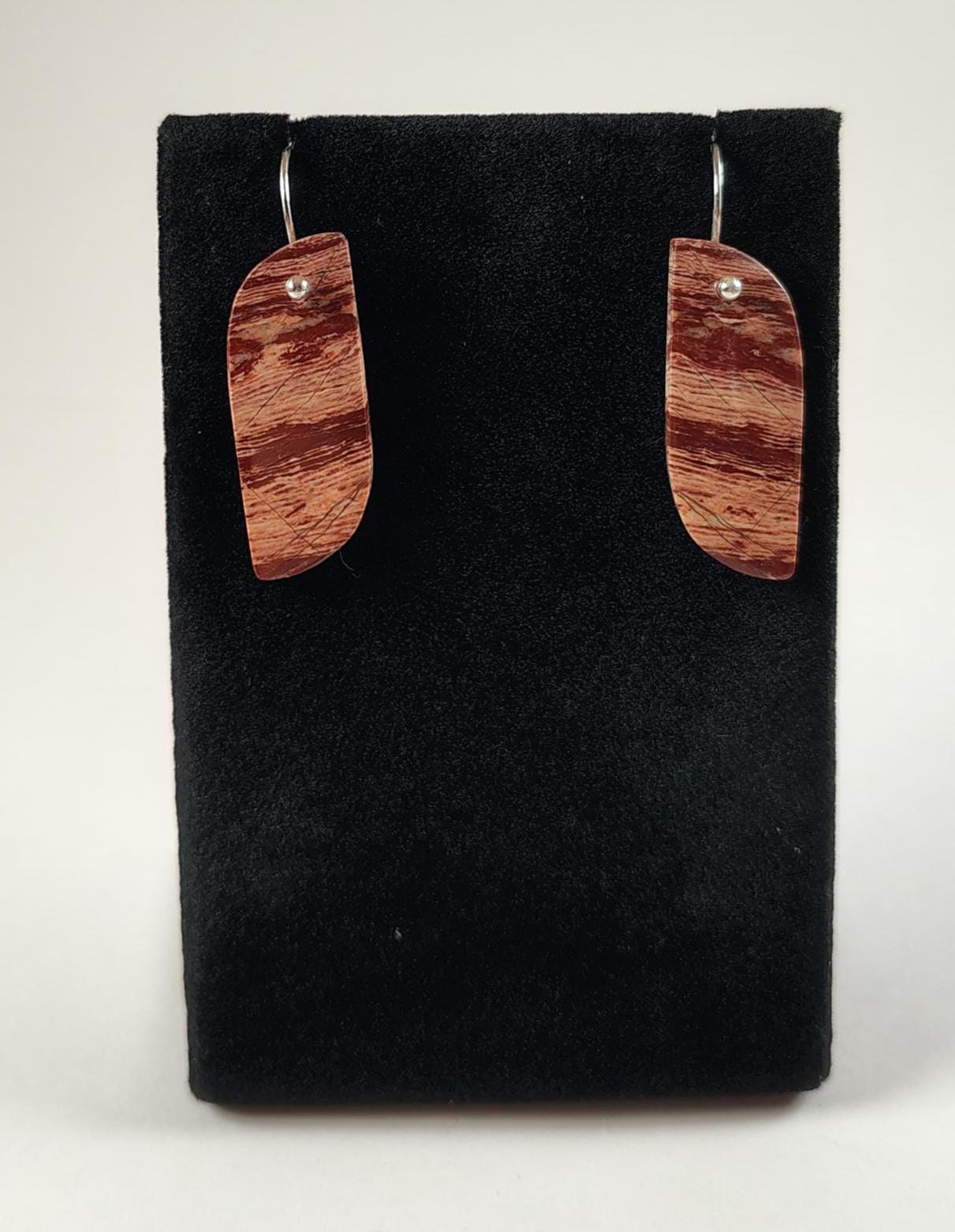 Schlangenhaut Jaspis Und Sterling Silber Ohrringe Handgemacht Von Chris Hay Schlangenhaut Jaspis Und Sterling Silber Ohrringe Handgemacht Von Chris Hay von CWHStoneworks