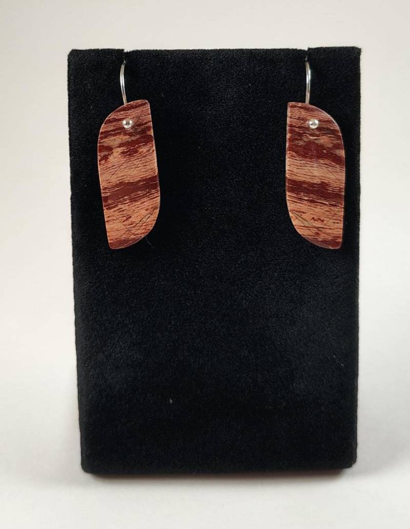 Schlangenhaut Jaspis Und Sterling Silber Ohrringe Handgemacht Von Chris Hay Schlangenhaut Jaspis Und Sterling Silber Ohrringe Handgemacht Von Chris Hay von CWHStoneworks