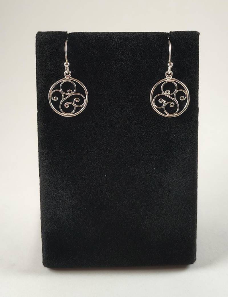 sterling Silber Floral Swirl Ohrringe Von Chris Hay Handgefertigt sterling Silber Floral Swirl Ohrringe Von Chris Hay Handgefertigt von CWHStoneworks