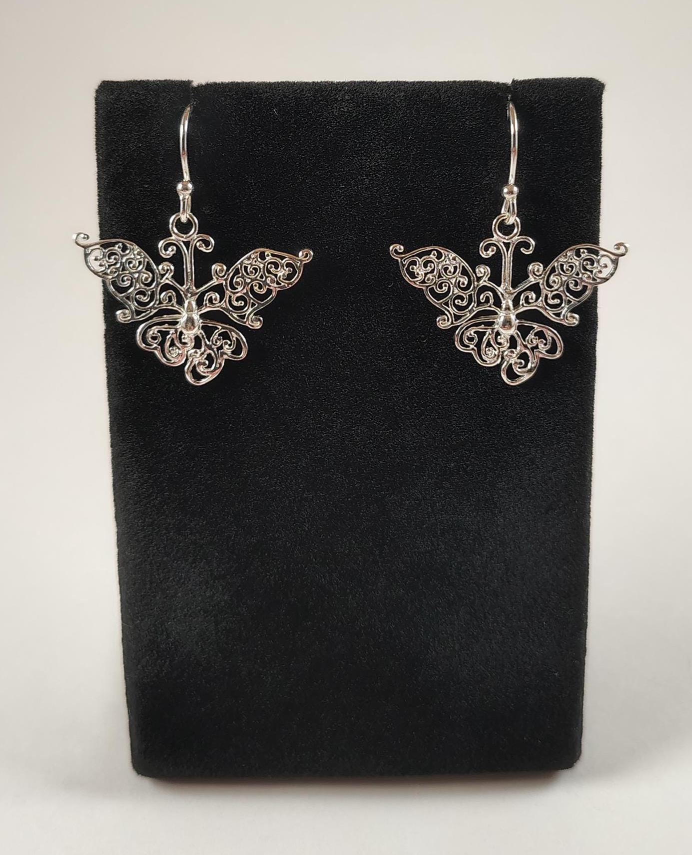 sterling Silber Schmetterling Ohrringe Von Chris Hay sterling Silber Schmetterling Ohrringe Von Chris Hay von CWHStoneworks