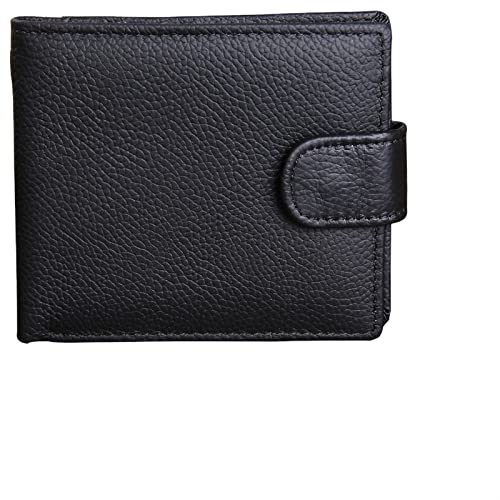 CWLPSL Damenbrieftaschen Menwallet aus echtem Leder Geldbörse Kurze Haspe Masculina Geldbörse Luxus männlich (Farbe: Braun) von CWLPSL