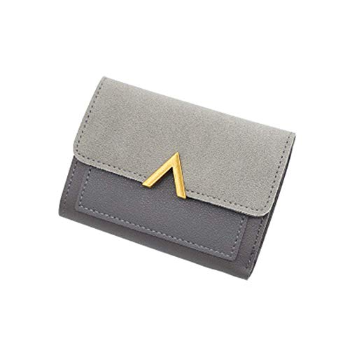 CWLPSL Einfache Damen-Geldbörse, Kurze Geldbörse mit großem Fassungsvermögen, für Studenten, kleines Kartenetui, Münzbörse, kleine Geldbörse (A, 11,5 x 9 x 2 cm) von CWLPSL