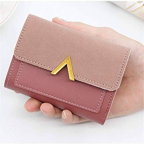 CWLPSL Einfache Damen-Geldbörse, Kurze Geldbörse mit großem Fassungsvermögen, für Studenten, kleines Kartenetui, Münzbörse, kleine Geldbörse (B, 11,5 x 9 x 2 cm) von CWLPSL