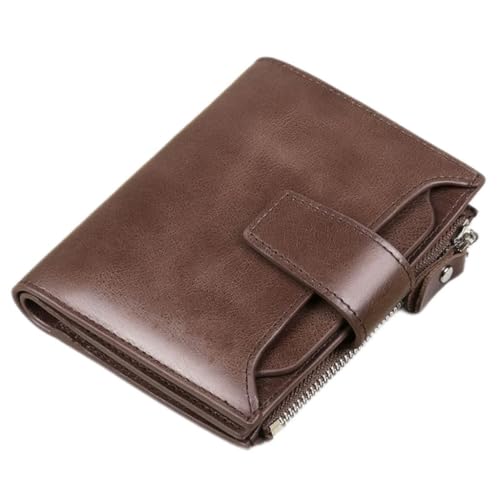 CWLPSL Portemonnaie Herren Kurz Leder Geldbörse Führerschein Kartentasche Portemonnaie Kartentasche in von CWLPSL
