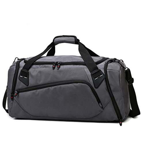 Sporttasche Turnbeutel Herren Damen Turnbeutel Multifunktionale Handtasche Outdoor Große Reisetasche Yoga Rucksack (Farbe: Grau, Größe: 70 x 34 x 32 cm), grau, 70*34*32cm von CWLPSL