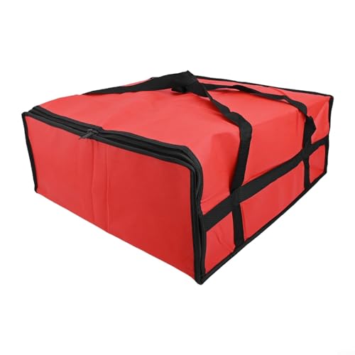 CWOQOCW Temperaturgesteuerter Transport ist mit unserer isolierten Pizzabasche, Wie das Bild zeigt, Red50*50 * 15CM, Wie das Bild zeigt, Red50*50 * 15CM von CWOQOCW