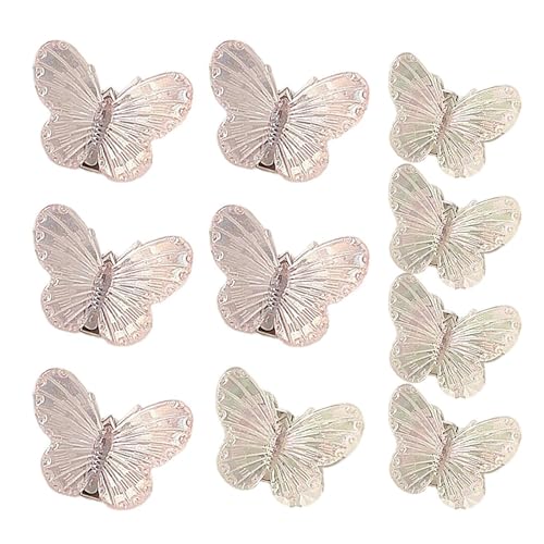 10 Stück Schleifen-Haarspangen, Bunte Schleifen-Haarspangen, Mini-Haarspangen, Süße Haar-Accessoires Für Mädchen, Krokodilklemmen, Pony-Clips, Geflochtene Haar-Accessoires von CWPFVQA