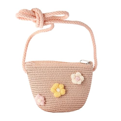 CWPFVQA 1 Stück Mini-Webtasche, Mädchentasche, Kinder-Umhängetasche, Umhängetasche, Strandtasche, Aufbewahrungstasche, Geeignet Für Den Täglichen Gebrauch, Reisen Und Outdoor-Aktivitäten von CWPFVQA