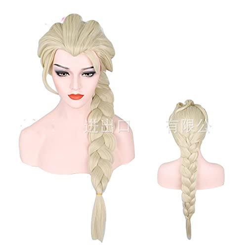 Anime Cosplay Wig Elsa Cosplay Perücken Frau Langgefleckte Perücke Cosplay Anime Cosplay Perücken hitzebeständige synthetische Perücken Halloween Cosplay für Frauen von CWZZWS