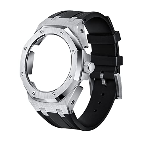 CWZZWS 5rd Kit Silicon Watch Band Gurt Metal Beprenzmodelle für GA2100/GA2110, Herren Uhrenmodding -Ersatzzubehör, Case Band with Tools CWZZWS 5rd Kit Silicon Watch Band Gurt Metal Beprenzmodelle für GA2100/GA2110, Herren Uhrenmodding -Ersatzzubehör, Case Band with Tools von CWZZWS