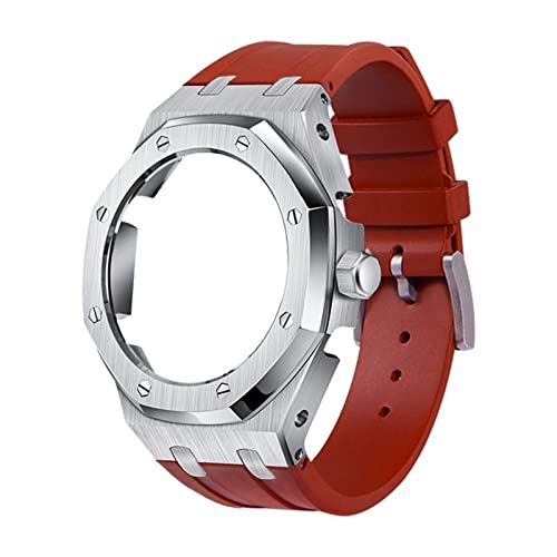 CWZZWS 5rd Kit Silicon Watch Band Gurt Metal Beprenzmodelle für GA2100/GA2110, Herren Uhrenmodding -Ersatzzubehör, Case Band with Tools CWZZWS 5rd Kit Silicon Watch Band Gurt Metal Beprenzmodelle für GA2100/GA2110, Herren Uhrenmodding -Ersatzzubehör, Case Band with Tools von CWZZWS