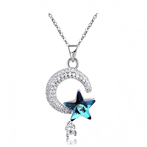 CWZZWS 925 Halskette 5A Kubische Zirkonia und Kristallmond und Sternhochzeit Halsketten für Frauen Schmuck CWZZWS 925 Halskette 5A Kubische Zirkonia und Kristallmond und Sternhochzeit Halsketten für Frauen Schmuck von CWZZWS