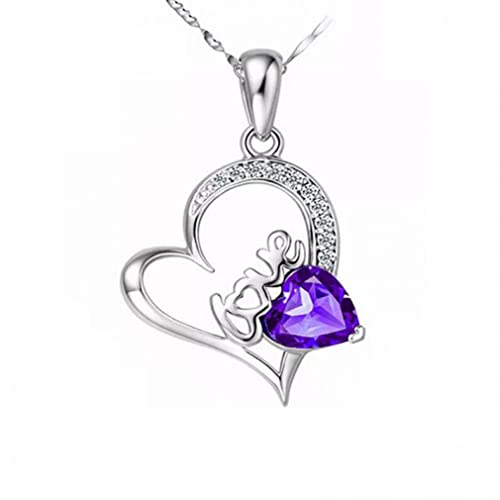 CWZZWS 925 Halskette Frauen lieben Herz Halsketten & Anhänger Liebhaber repräsentieren Liebe Geschenke gut CWZZWS 925 Halskette Frauen lieben Herz Halsketten & Anhänger Liebhaber repräsentieren Liebe Geschenke gut von CWZZWS