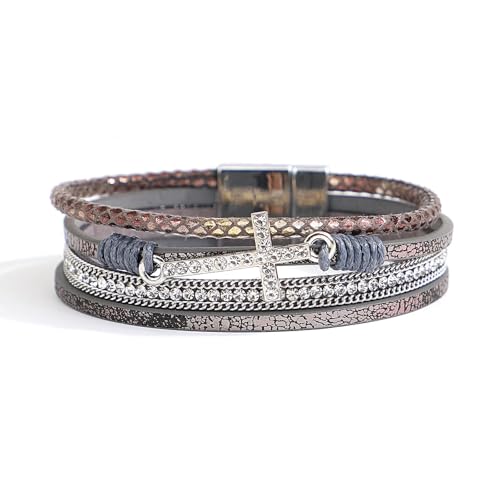 CWZZWS Armband für Frauen Männer Schmuckarmbänder (schwarz einstellbar) von CWZZWS