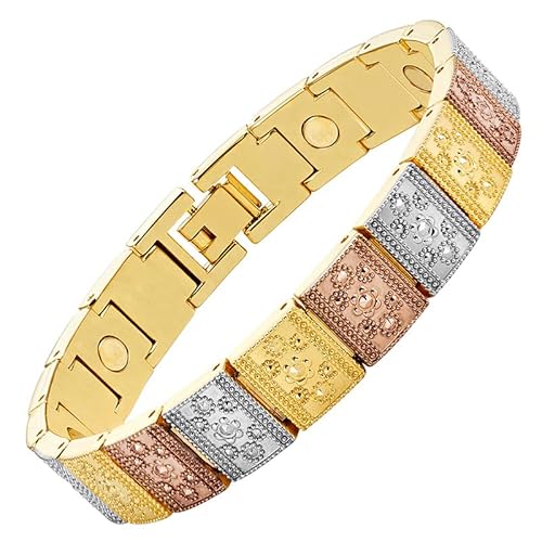 CWZZWS Charm Armband Bohemian Style Armband für Frauen 3-tone Farben Liebe Bio Magnetic Link Kette Männer Armband Schmuck Armband Geschenk CWZZWS Charm Armband Bohemian Style Armband für Frauen 3-tone Farben Liebe Bio Magnetic Link Kette Männer Armband Schmuck Armband Geschenk von CWZZWS