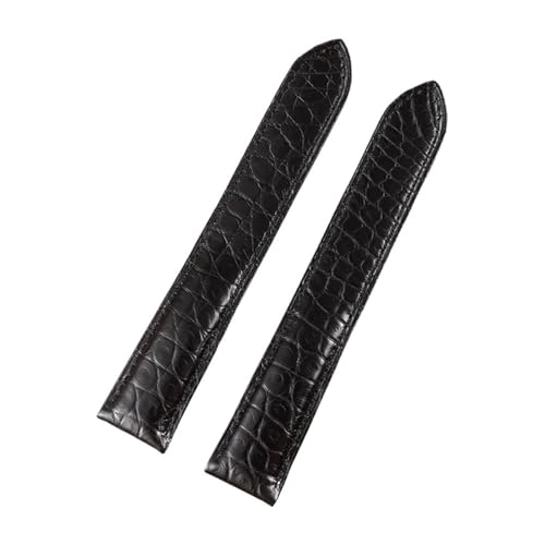 CWZZWS Crocodile Leder Uhrengurt kompatibel mit kompatibel mit London Solo Leder Watchband Frauen 12 14 16 17 17,5 mm (grünes Gold, 17,5 mm) von CWZZWS