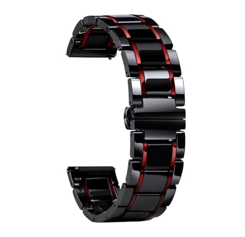 CWZZWS Edelstahl -Keramik -Uhr -Band Watch Armband Frauen Männer Mode Schnellveröffentlichungswache Band von CWZZWS