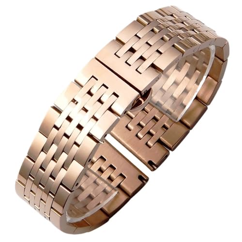 CWZZWS Gebogenes Ende Edelstahl Universal Watch Bands Herren- und Frauen -Uhren -Accessoires für Frauen und Watch Band von CWZZWS